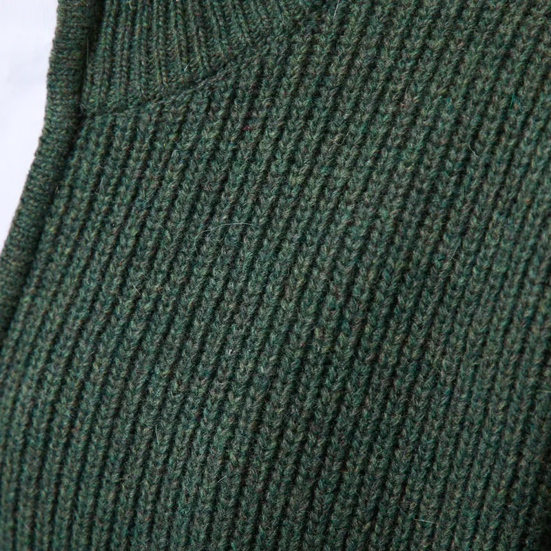 Frizmworks Wool Deck Zip Up Cardigan Forest Green-5