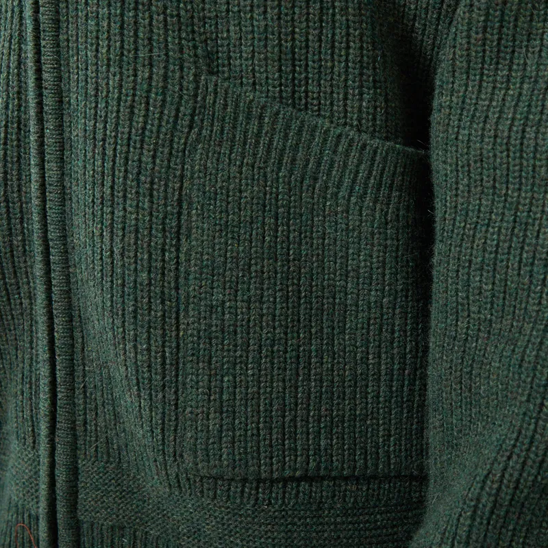 Frizmworks Wool Deck Zip Up Cardigan Forest Green-6