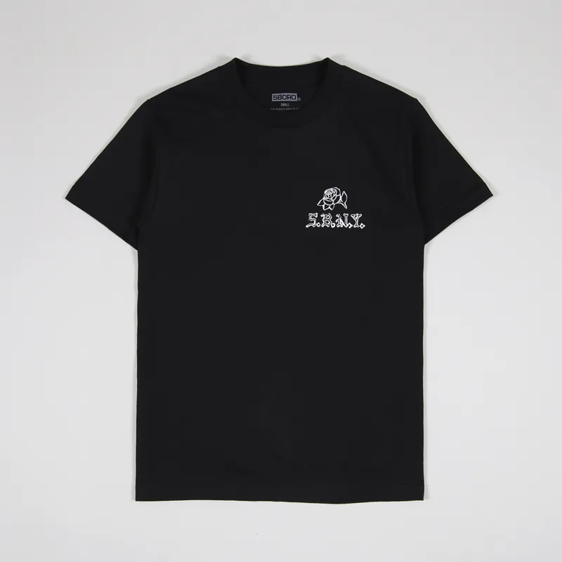 5Boro DIY Rose T Shirt Black-1