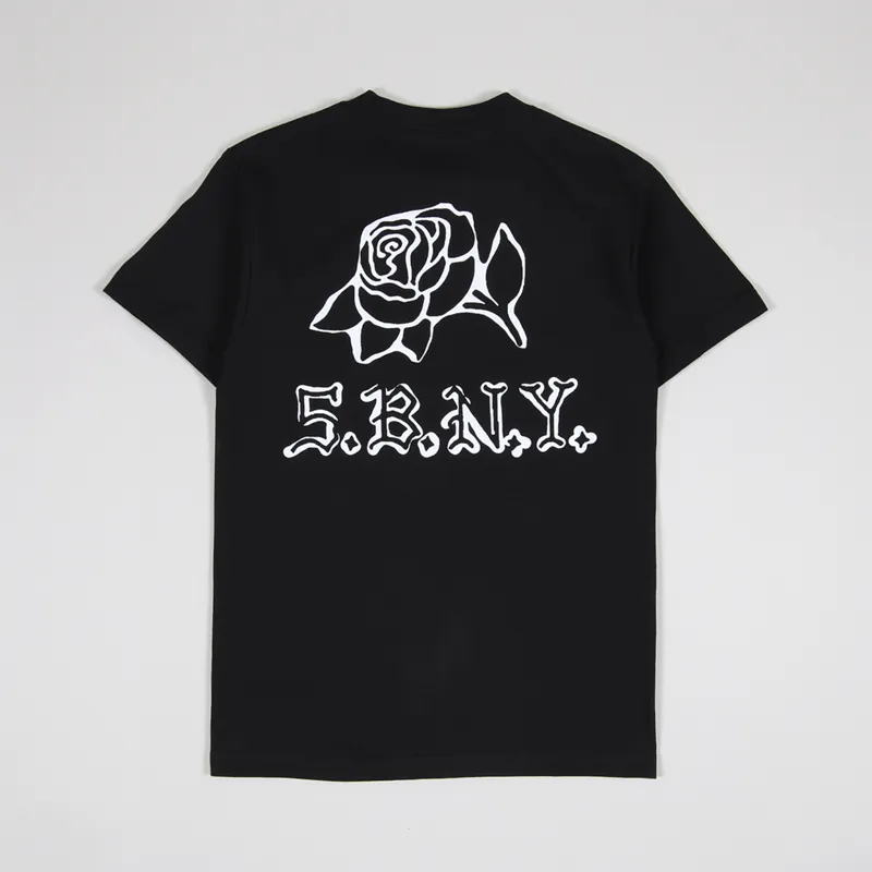 5Boro DIY Rose T Shirt Black