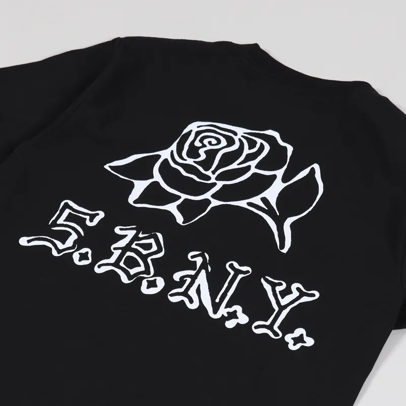 5Boro DIY Rose T Shirt Black-2