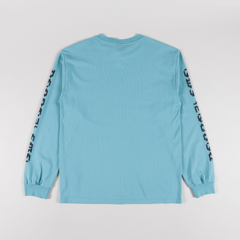 No Problemo Braniac Long Sleeve T Shirt Aqua-1