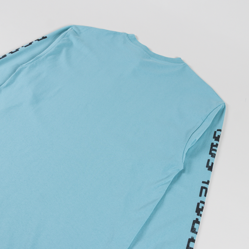No Problemo Braniac Long Sleeve T Shirt Aqua-3