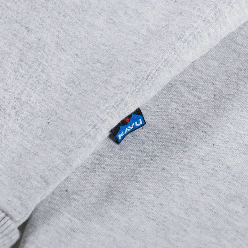 Kavu Klear Above Hoodie Grey Marl Blank-7