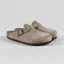 Birkenstock Boston BS Regular Fit Sandals Suede Taupe