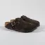 Birkenstock Womens Boston BS Regular Fit Sandals Suede Mocca