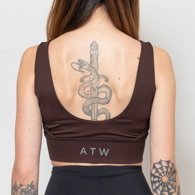 Halo Womens Training Bra Brown-3