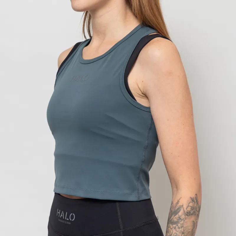 Halo Womens Training Top Light Blue-1