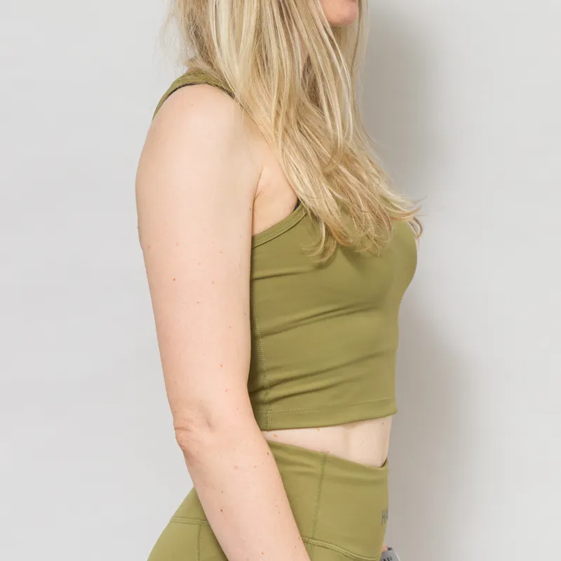 Halo Womens Training Top Olive-4