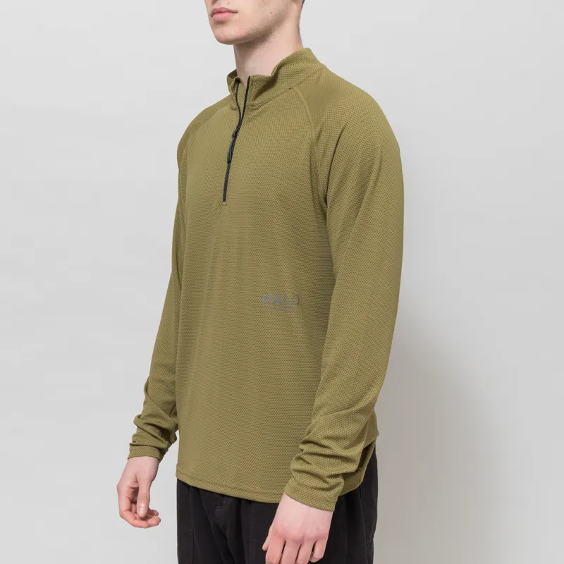 Halo Sorona Half Zip Olive Drab-1