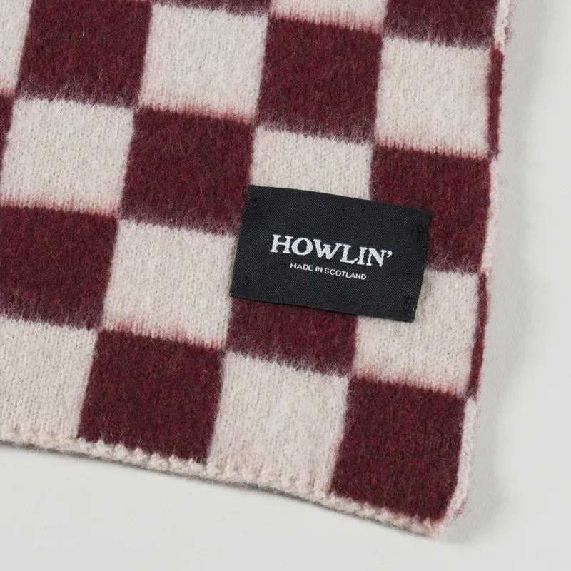Howlin' Knitwear Cosmic Wool Checkerboard Scarf Intergalactic