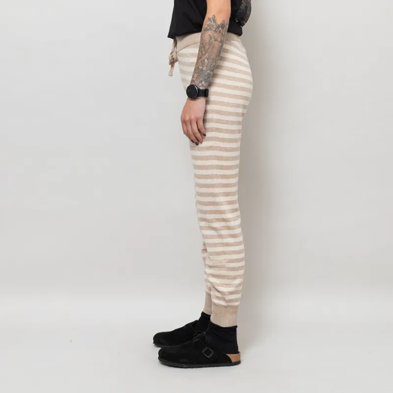Kavu Womens Cabin Creek Knitted Joggers Natural Stripe-2