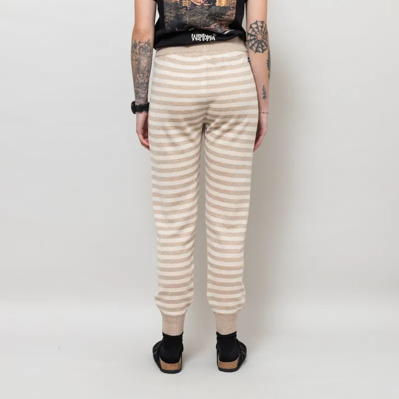 Kavu Womens Cabin Creek Knitted Joggers Natural Stripe-3