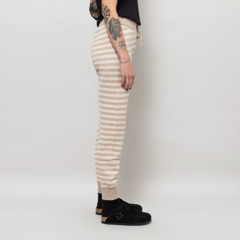 Kavu Womens Cabin Creek Knitted Joggers Natural Stripe-4