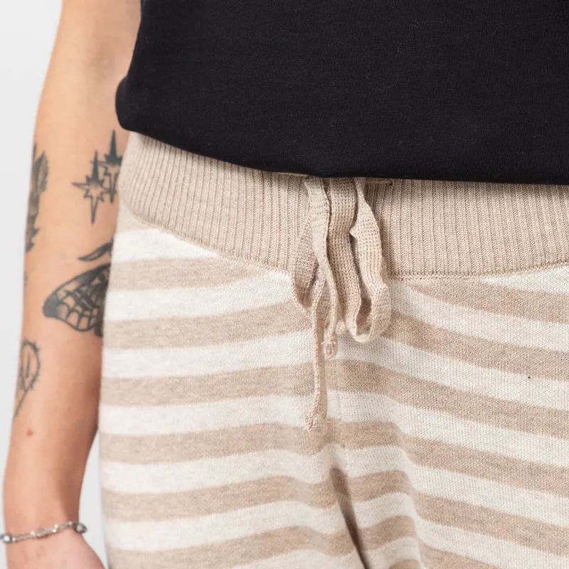 Kavu Womens Cabin Creek Knitted Joggers Natural Stripe-5