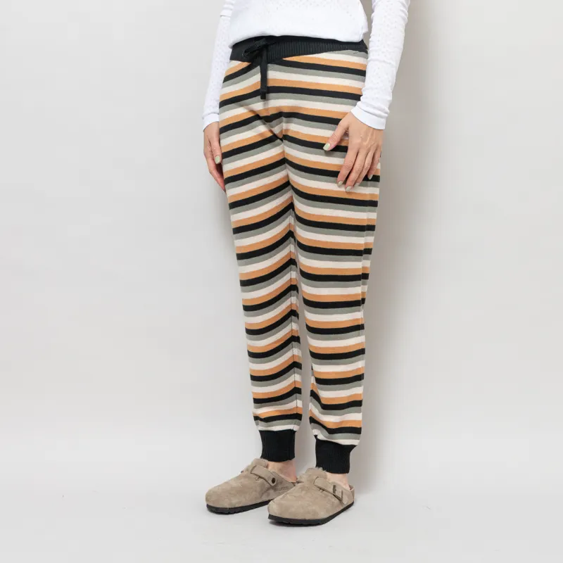 Kavu Womens Cabin Creek Knitted Joggers Valley Stripe-1