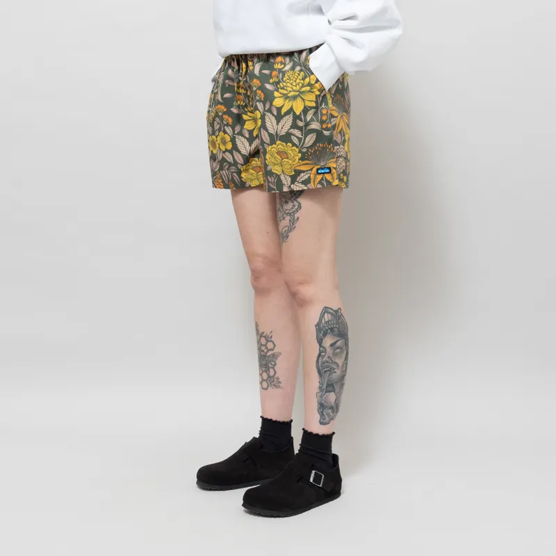 Kavu Womens Nosara Shorts Floral Forest-1