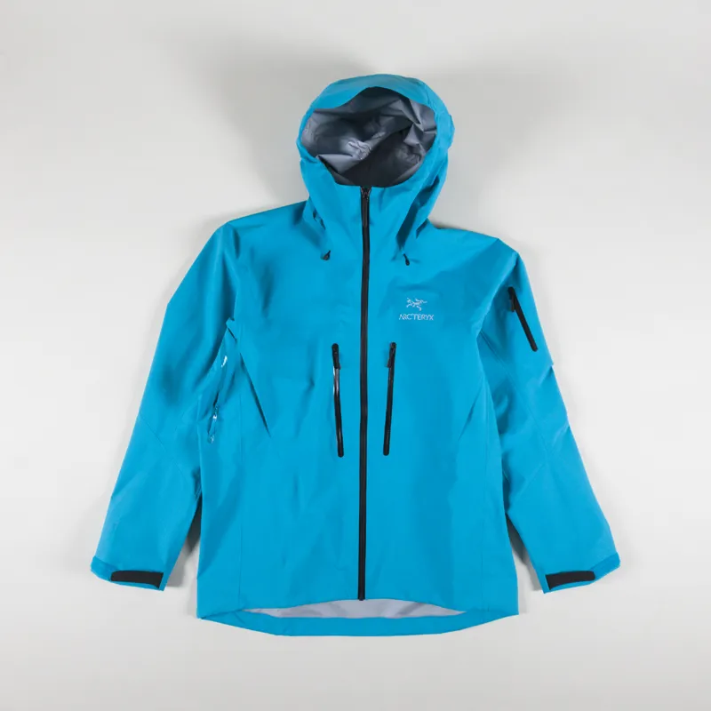 Arc'teryx GORETEX Waterproof Mens Alpha SV Jacket Blue Tetra