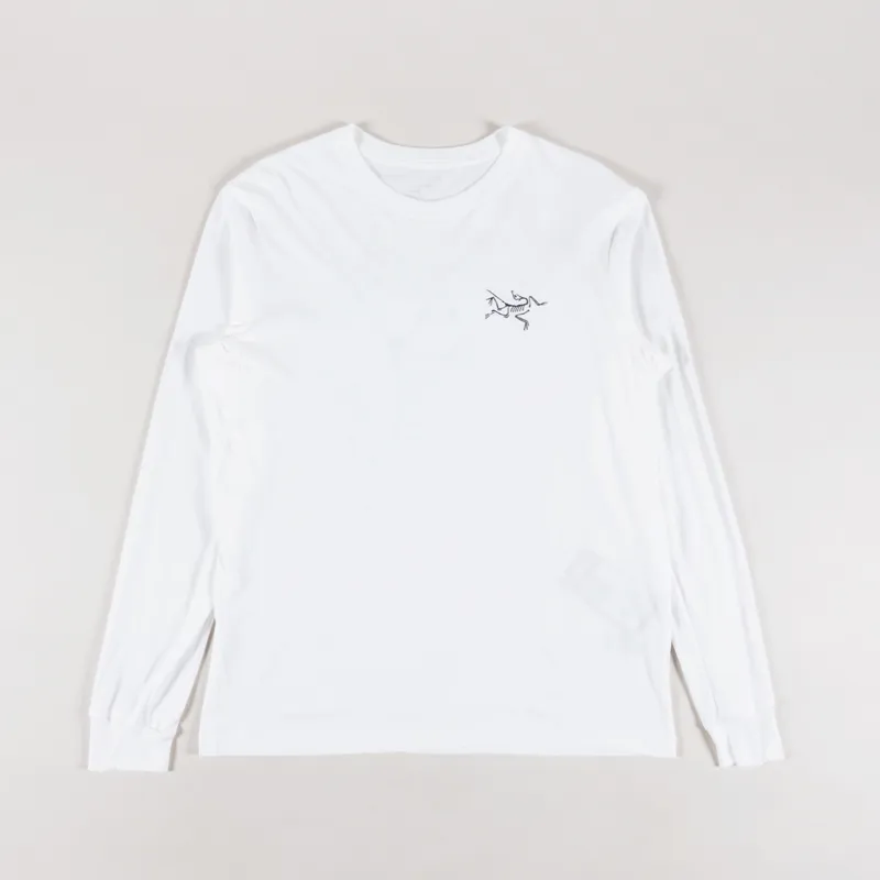 Arc'teryx Mens Multi Bird Logo Long Sleeve T Shirt White Light