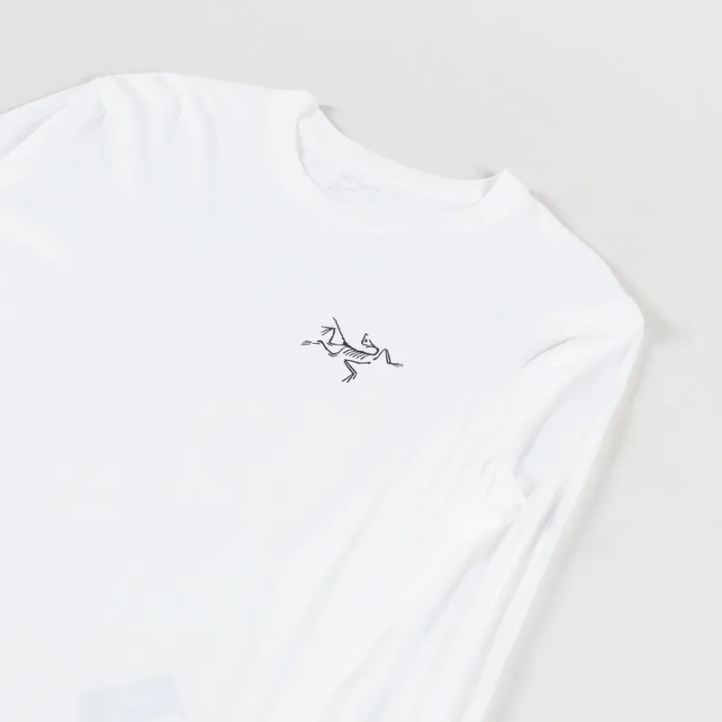 Arc'teryx Mens Multi Bird Logo Long Sleeve T Shirt White Light