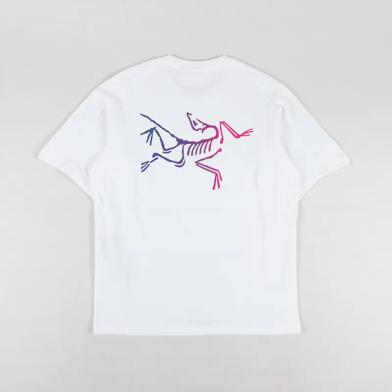 Arc'teryx Mens Kragg Cotton Logo T Shirt Tee White Light Multi