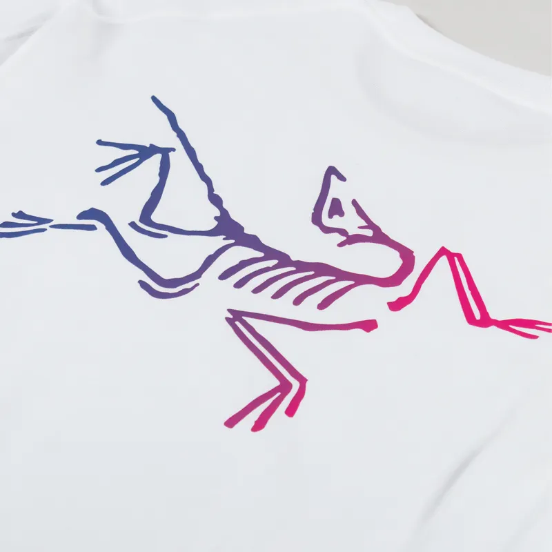 Arc'teryx Mens Kragg Cotton Logo T Shirt Tee White Light Multi