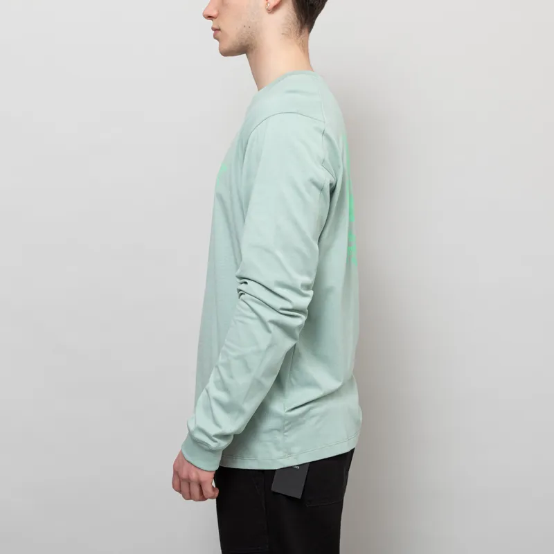 Arc'teryx Kragg SL Cotton Bird Tile Long Sleeve T Shirt Stone Green Phosphorescent-2