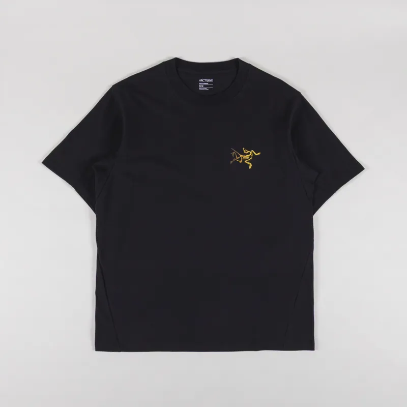 Arc'teryx Kragg Cotton Logo T Shirt 24K Black-1