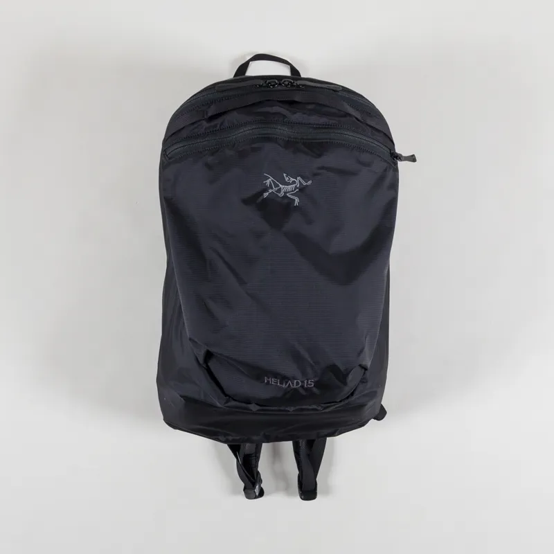 Arcteryx Mens Heliad Logo 15L Backpack Rucksack Black