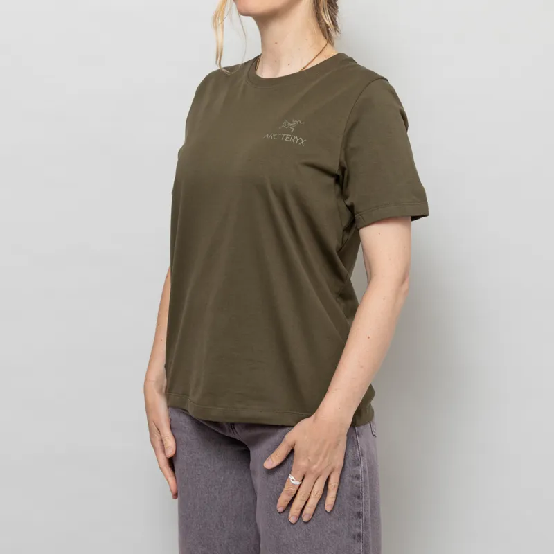 Arc'teryx Womens Kragg SL Cotton Emblem T Shirt Tatsu-1