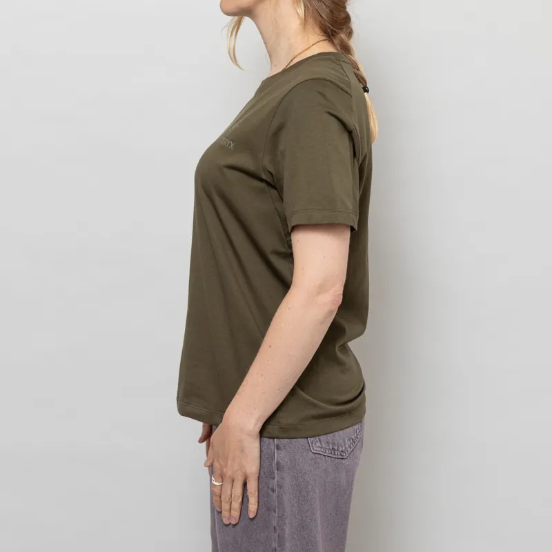 Arc'teryx Womens Kragg SL Cotton Emblem T Shirt Tatsu-2