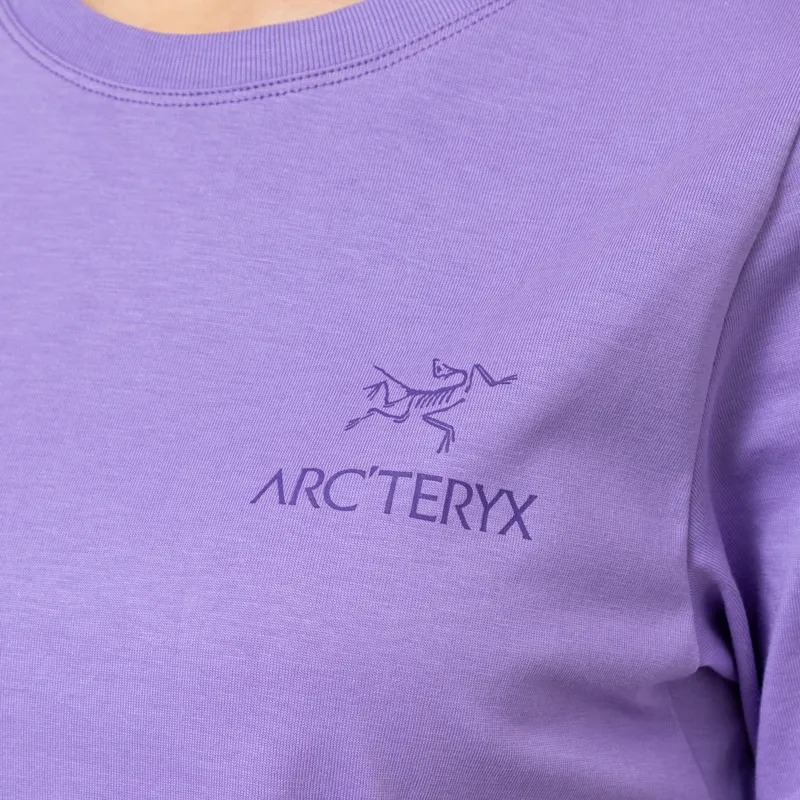 Arc'teryx Womens Kragg SL Cotton Emblem T Shirt Aster-6