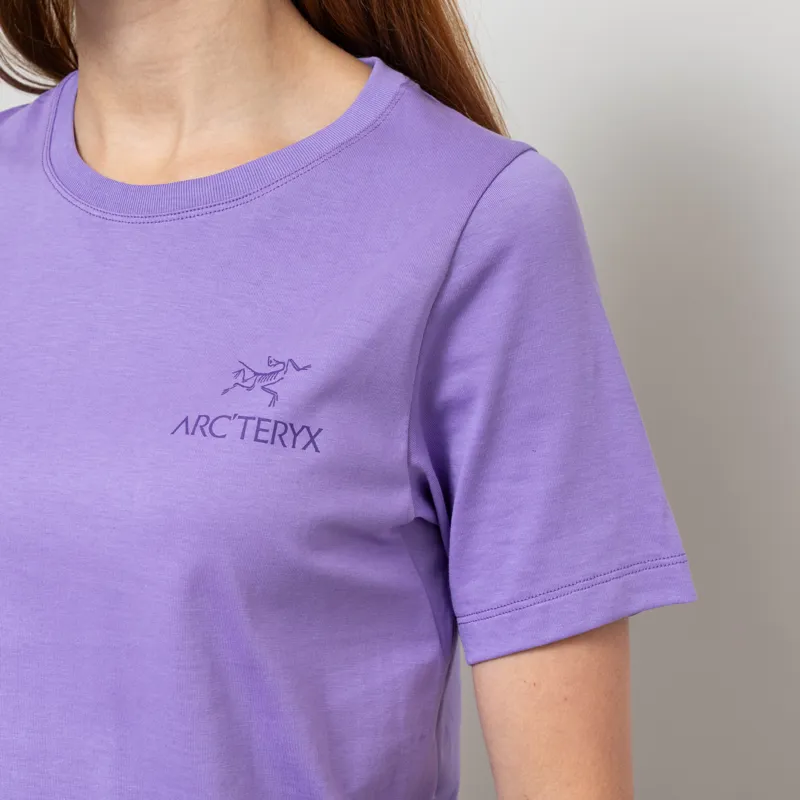 Arc'teryx Womens Kragg SL Cotton Emblem T Shirt Aster-5