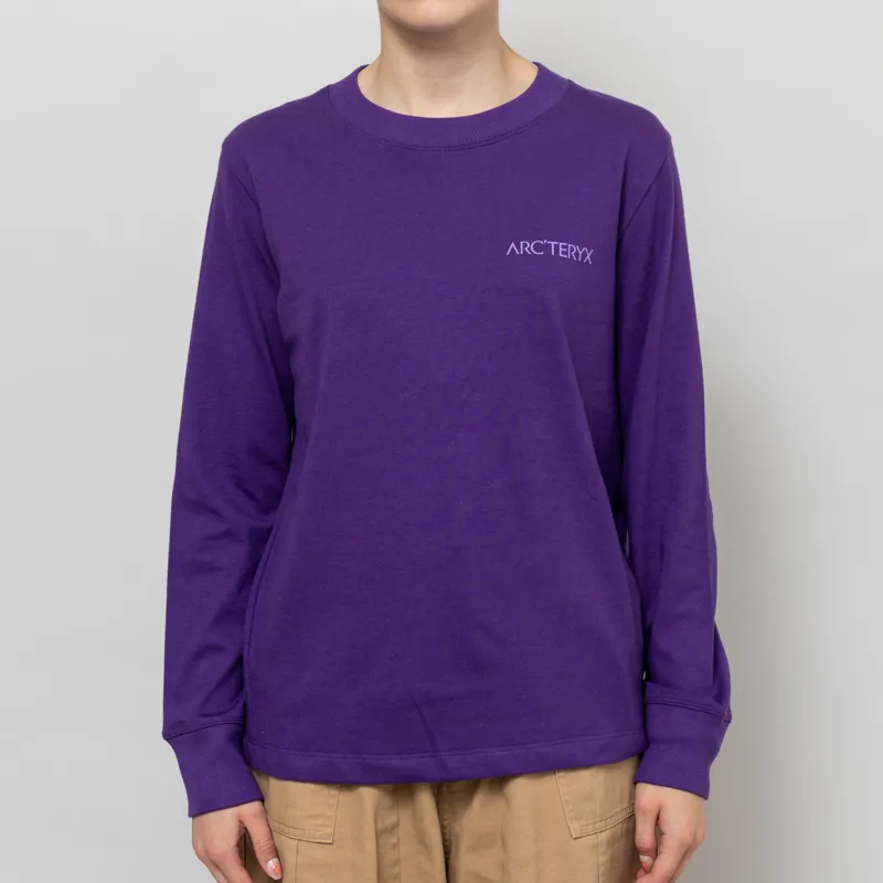 Arc'teryx Womens Kragg Cotton Bird Long Sleeve T Shirt Azalea Aster