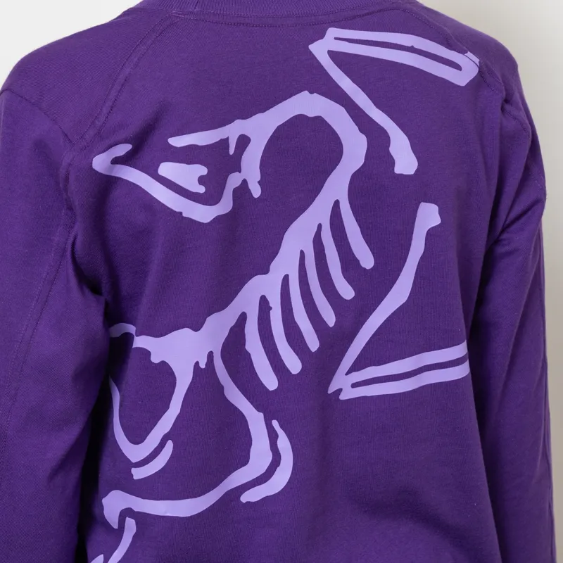 Arc'teryx Womens Kragg Cotton Bird Long Sleeve T Shirt Azalea Aster-5