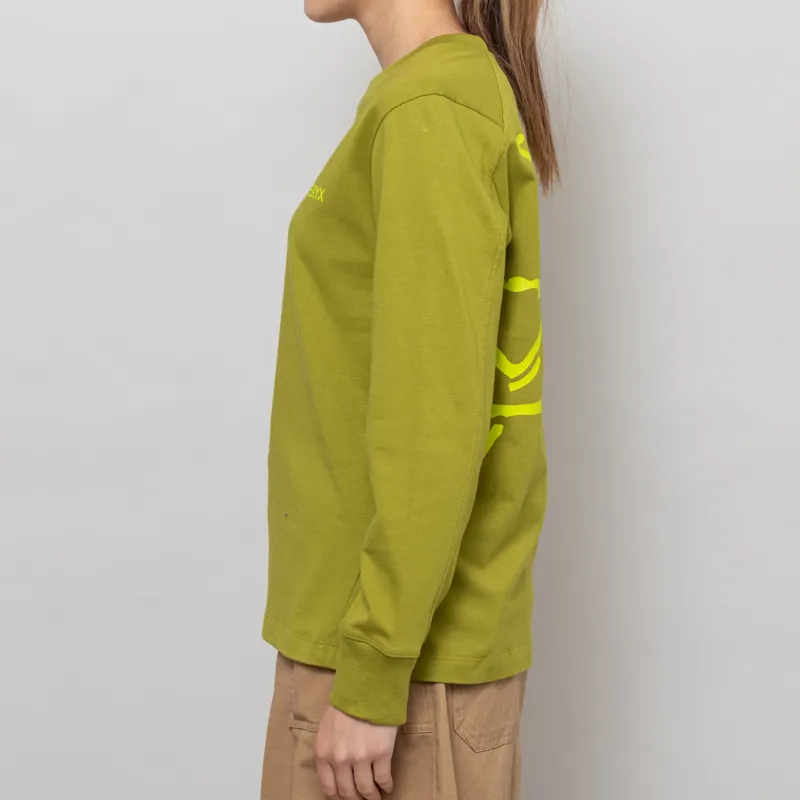 Arc'teryx Womens Kragg Cotton Bird Long Sleeve T Shirt Olive Moss Euphoria-4