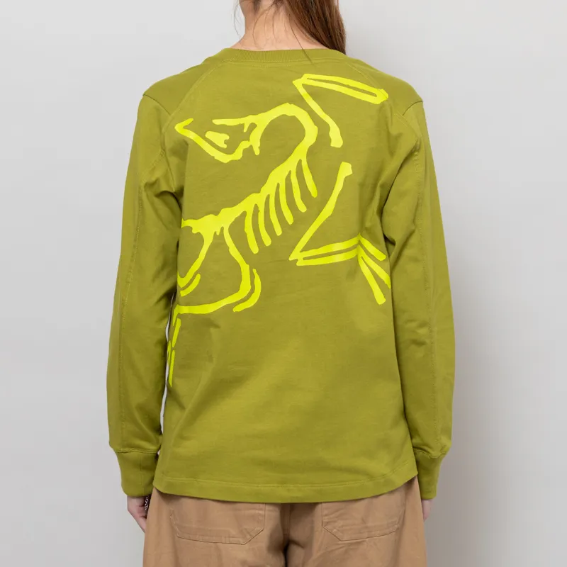 Arc'teryx Womens Kragg Cotton Bird Long Sleeve T Shirt Olive Moss