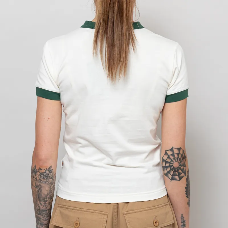 Dickies Womens Slayden Ringer T Shirt Egret-3