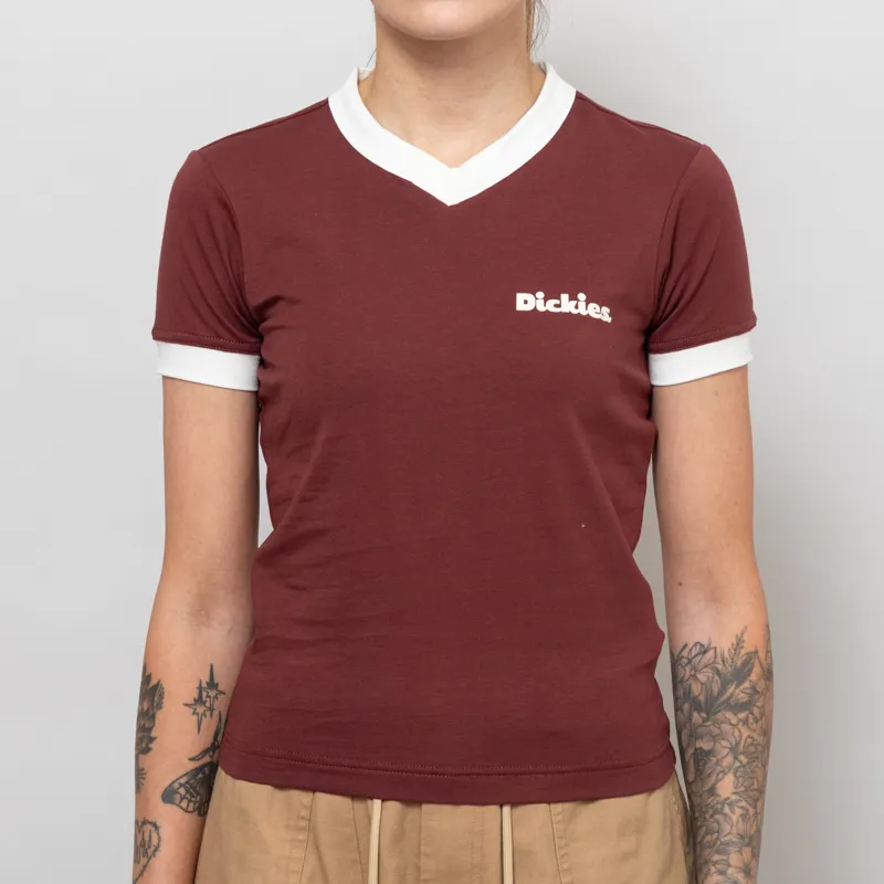 Dickies Womens Slayden Ringer T Shirt Andorra