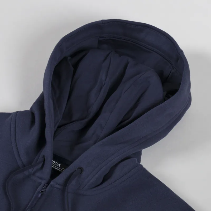 Arc'teryx Emblem Fleece Full Zip Hoodie Black Sapphire-5