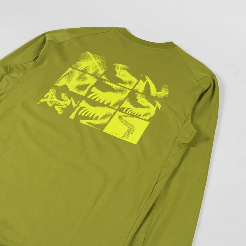 Arc'teryx Kragg SL Cotton Bird Tile Long Sleeve T Shirt Olive Moss Euphoria-2