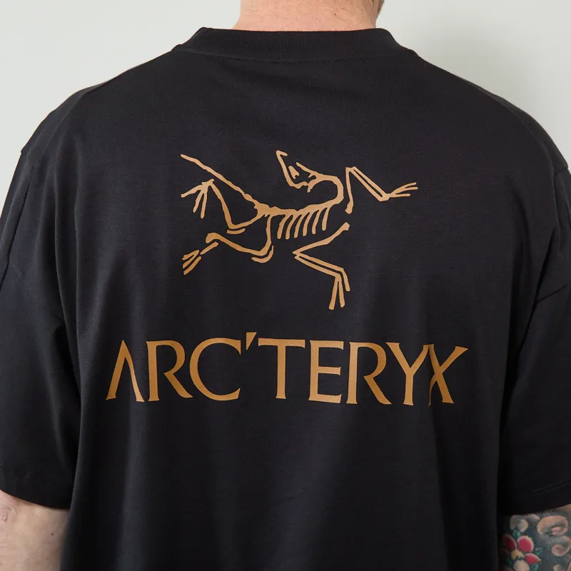 Arc'teryx Kragg SL Cotton Bird Word T Shirt 24k Black-3