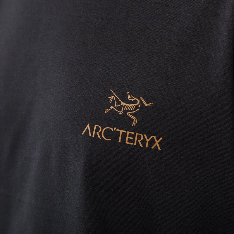 Arc'teryx Kragg SL Cotton Bird Word T Shirt 24k Black-5