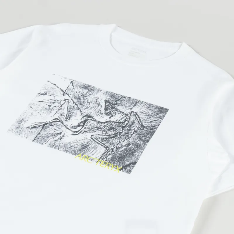 Arc'teryx Kragg Cotton Lithographica T Shirt White Light-2