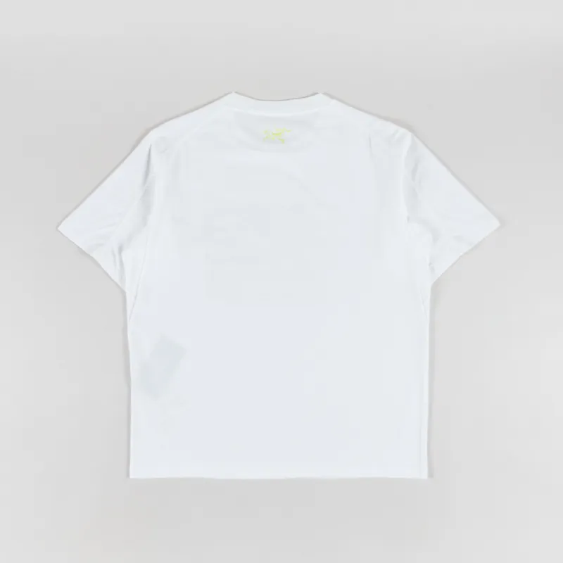 Arc'teryx Kragg Cotton Lithographica T Shirt White Light-1