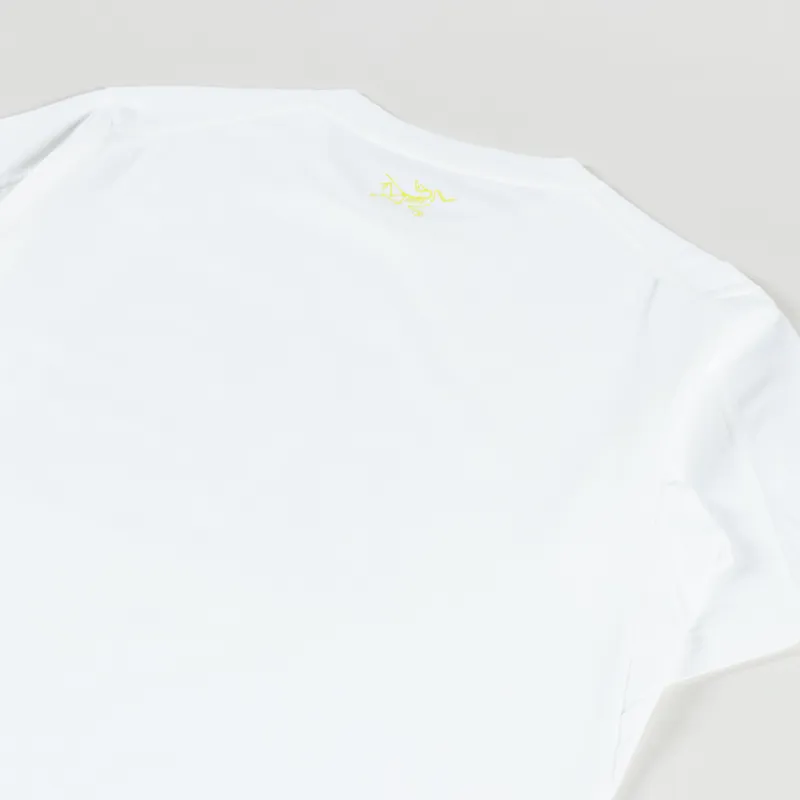 Arc'teryx Kragg Cotton Lithographica T Shirt White Light-3
