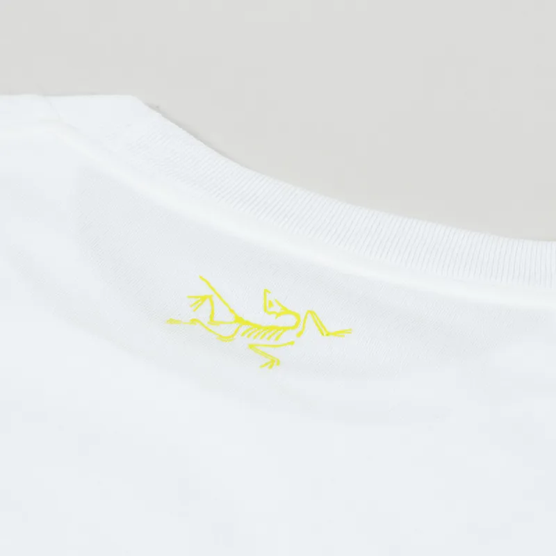 Arc'teryx Kragg Cotton Lithographica T Shirt White Light-5