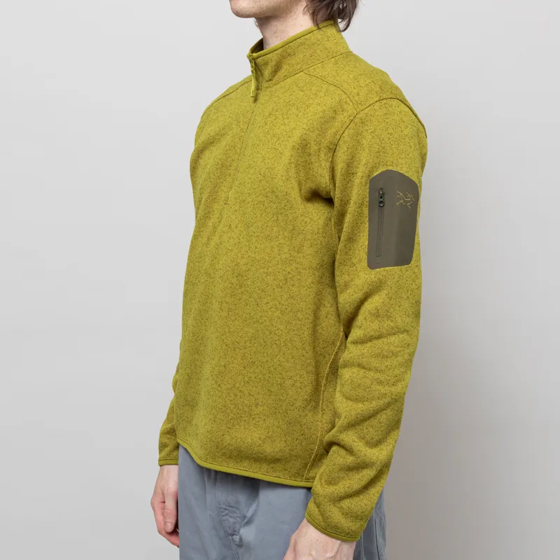 Arc'teryx Covert Half Zip Fleece Olive Moss Heather-1