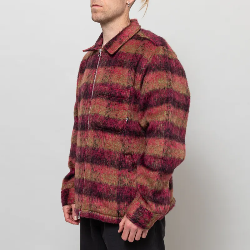 Huf Megablast Plaid Jacket Berry-2