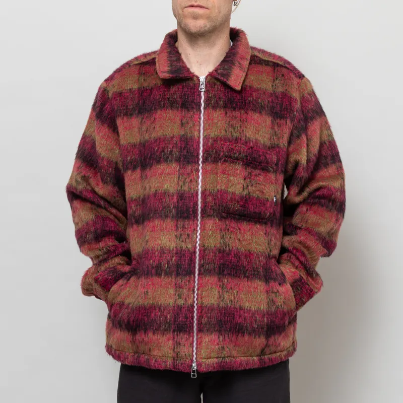 Huf Megablast Plaid Jacket Berry-1